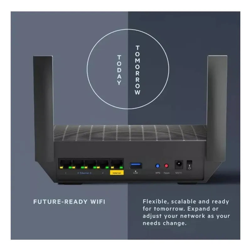 Router Linksys Max Stream Mesh Wi-fi 6 Ax1500