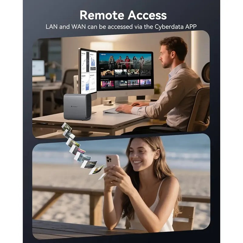 Nas Orico Hs500 Álbum Ia Máquina Virtual Confi Raid Flexible Azul Acero
