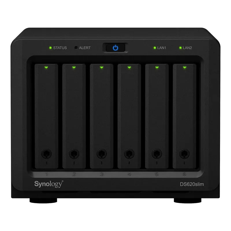 Synology Nas Ds620slim De 6 Bahías De 2,5 Y Ssds De 5 Negro