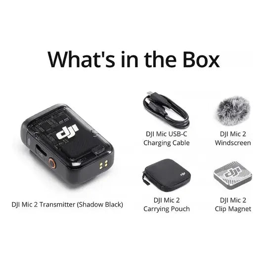 Transmisor Grabador Dji Mic 2 Negro