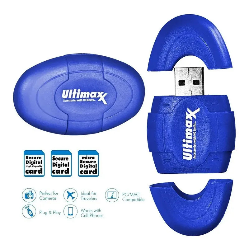Lector De Memorias Sd Y Micro Sd Ultimaxx + Wallet Sd/micro