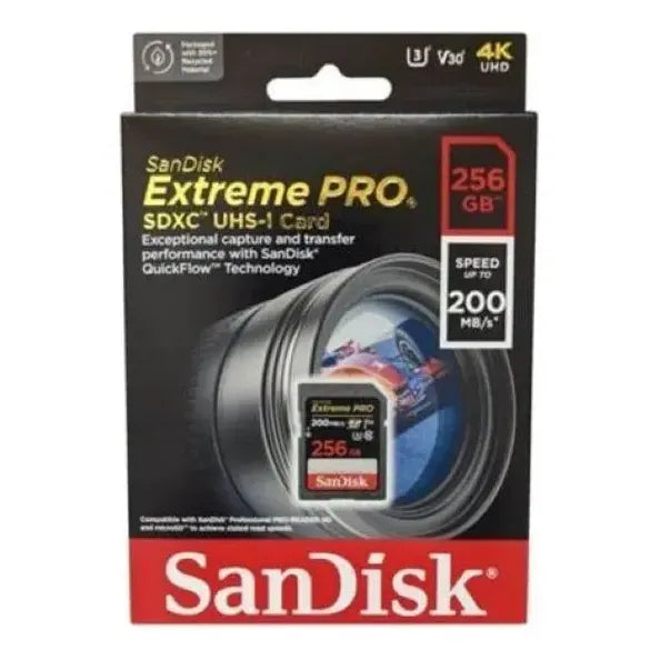 Memoria Sandisk Extreme Pro Sdhc Uhs-i 256gb 200mb/s