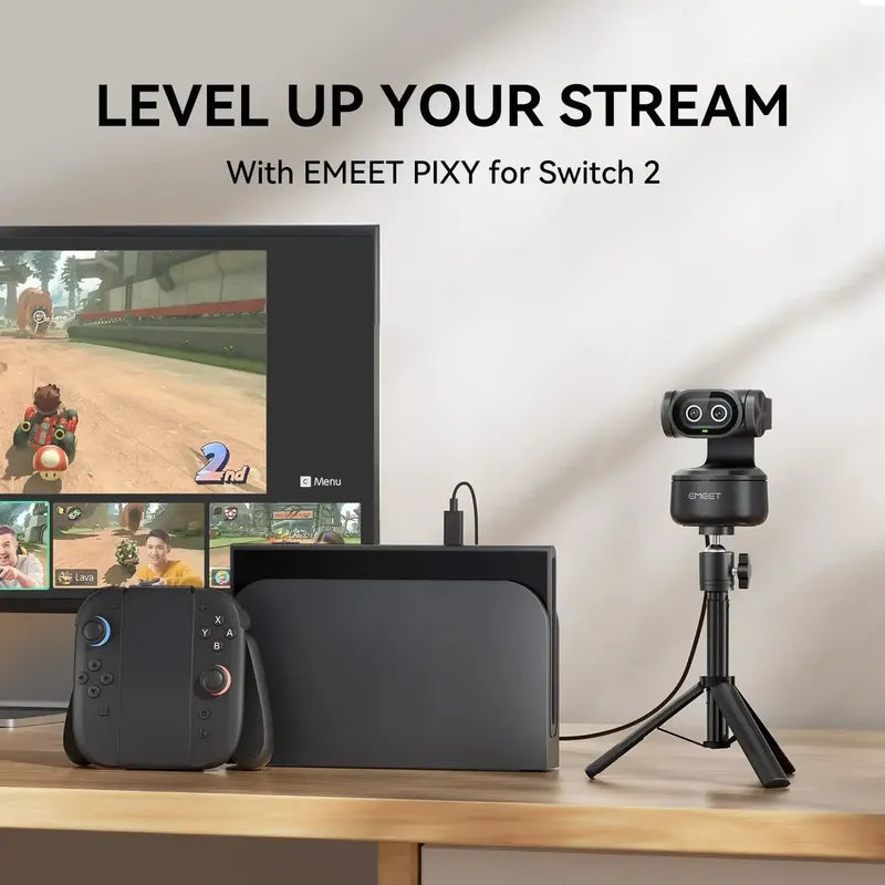 Camara Web Emeet Pixy Dual-camara Ptz 4k Streaming Bundle Negro