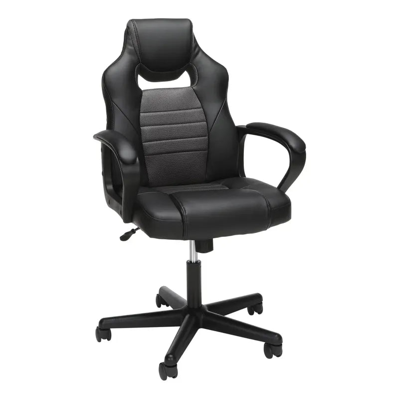 Silla Para Juegos Ofm Essentials Collection Racing Style Negro Cuero
