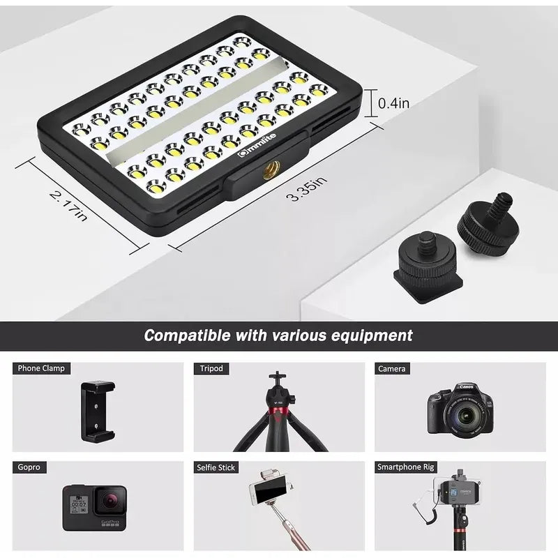 Luz Led Ommlite Cm-l50 Mini Panel Para Camaras Profesionales