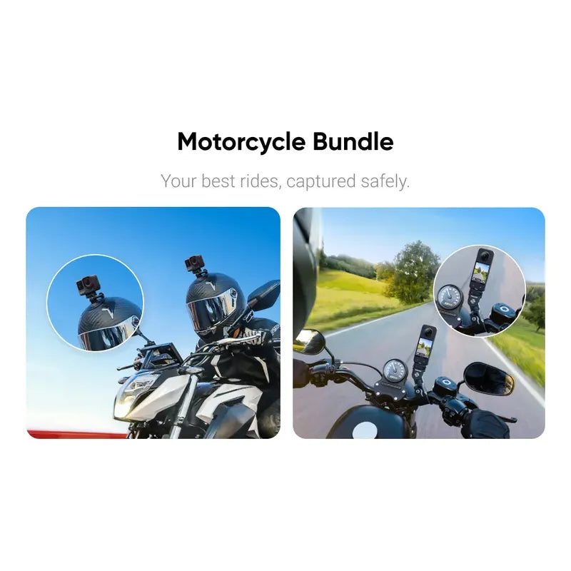 Insta360 Kit Original Para Motocicletas, Gopro, Dji, Etc