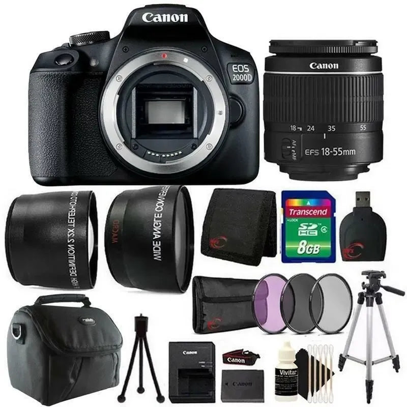 Camara Canon Eos Rebel T7 Dslr+ Lente 18-55mm+ Combo