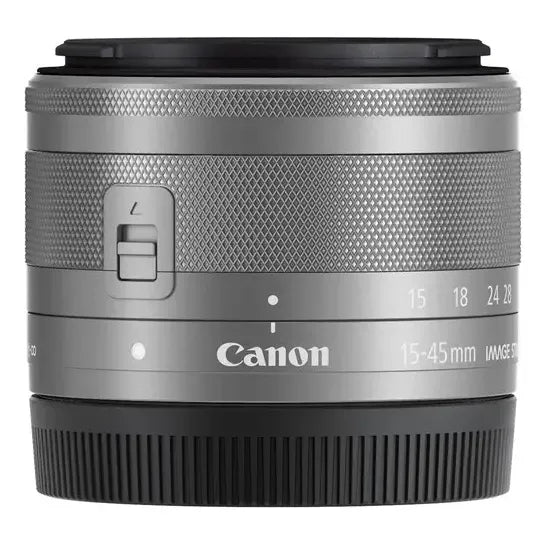 Lente Canon Ef-m 15-45 Mm F/3,5-6,3 Is Stm + Kit Limpieza Canon Ef-m Plateado