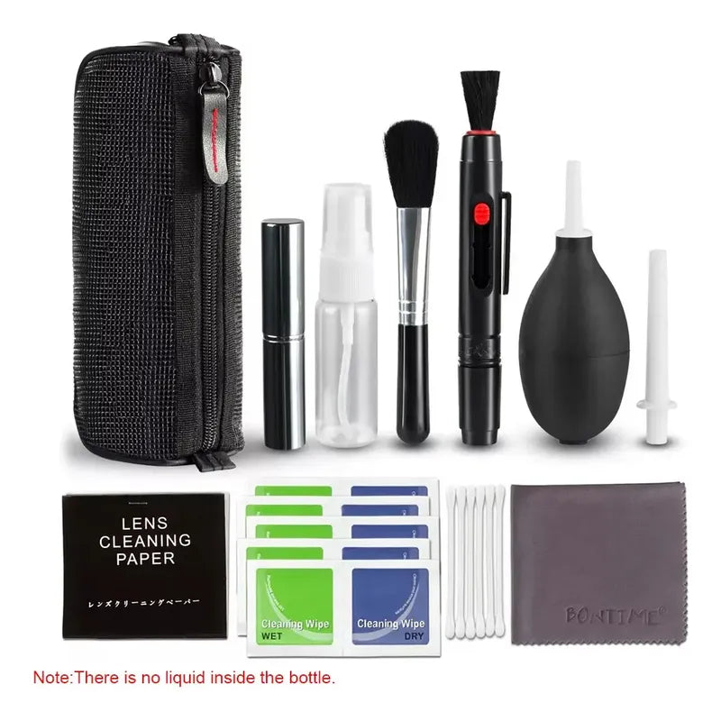 Kit De Limpieza Lentes Profesional 10 En 1 Canon, Nikon,sony
