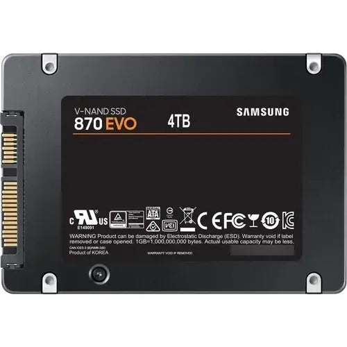 Disco Ssd Samsung 870 Evo 4tb Sata 2.5 Negro