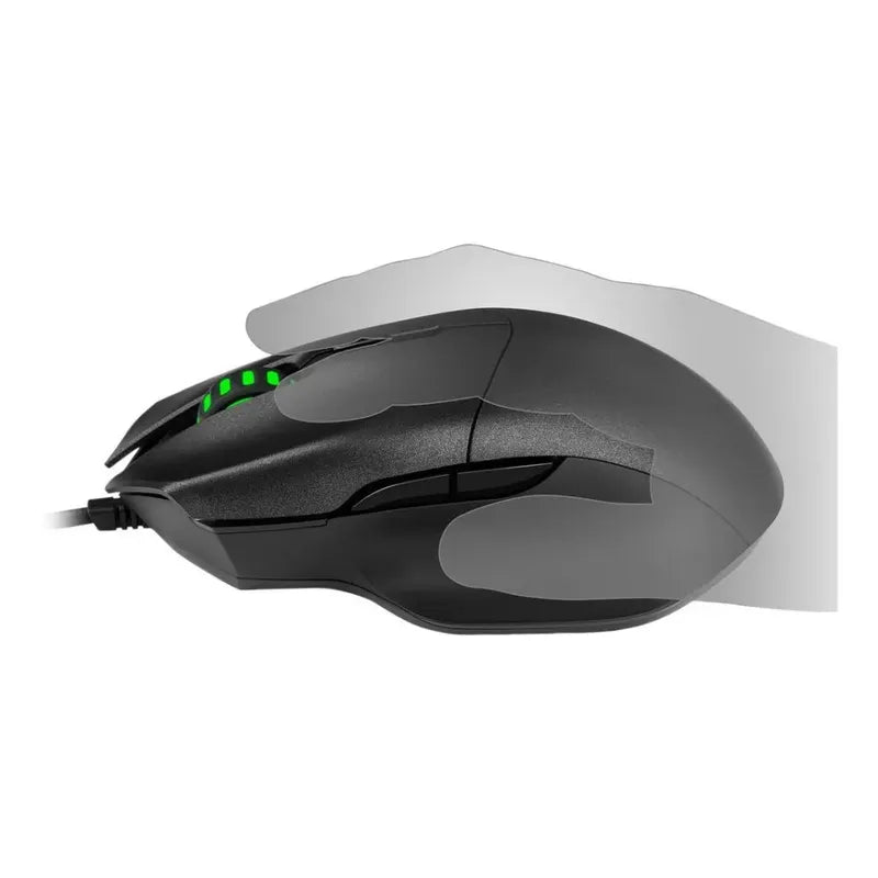 Mouse Óptico Gaming Rosewill D12 Con 8 Botones 4000 Dpi Negro