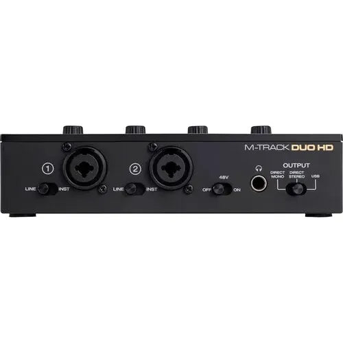 Interfaz De Audio M-audio M-track Duo Hd. Kit Produccion Negro