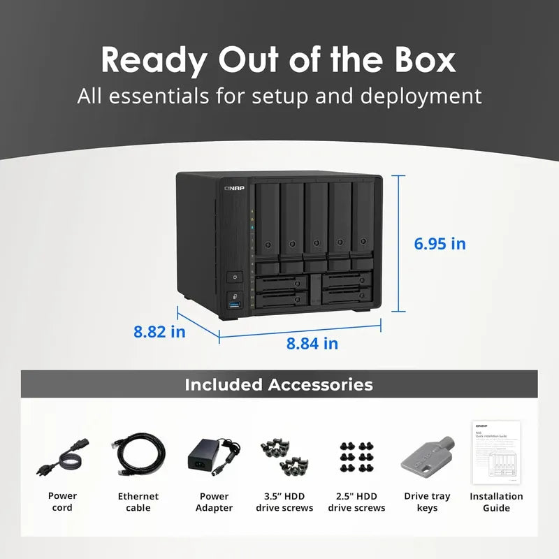 Qnap Ts-932px-4g Nas De Alta Velocidad Con 5+4 Bahías