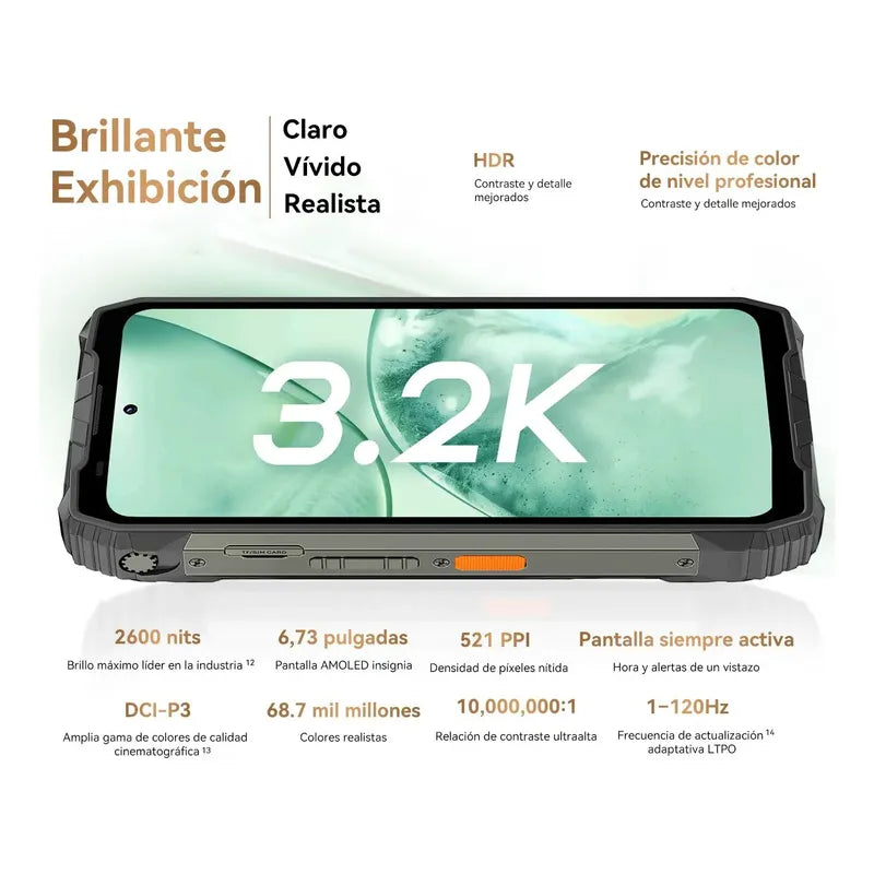 Blackview Xplore 2 Proyector 256gb 120hz 20000mah Ip69k Negro