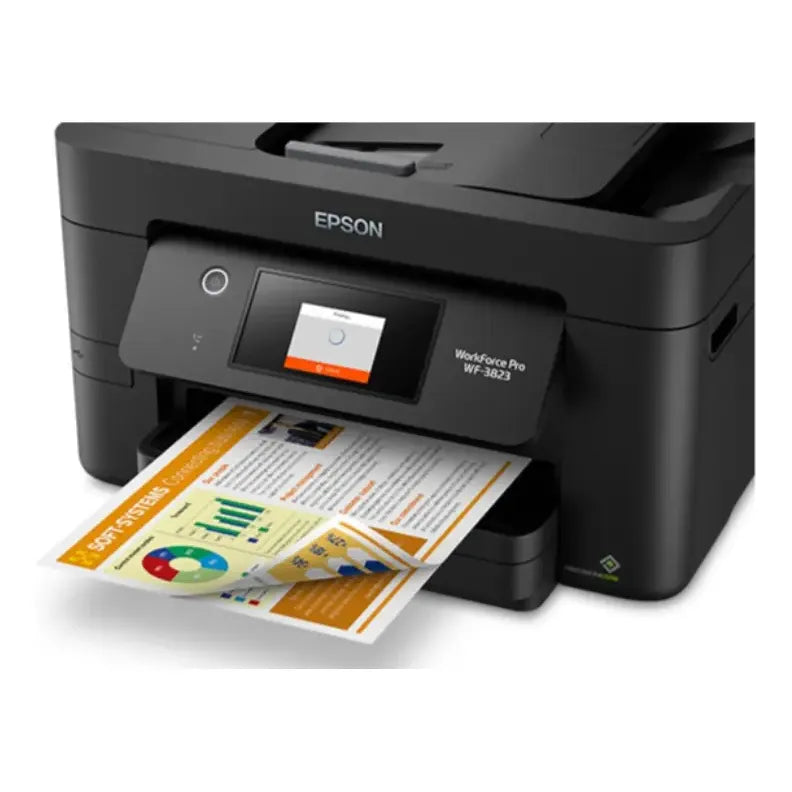 Impresora Epson Wf-3823 Multifunción Color Inalámbrica Negro