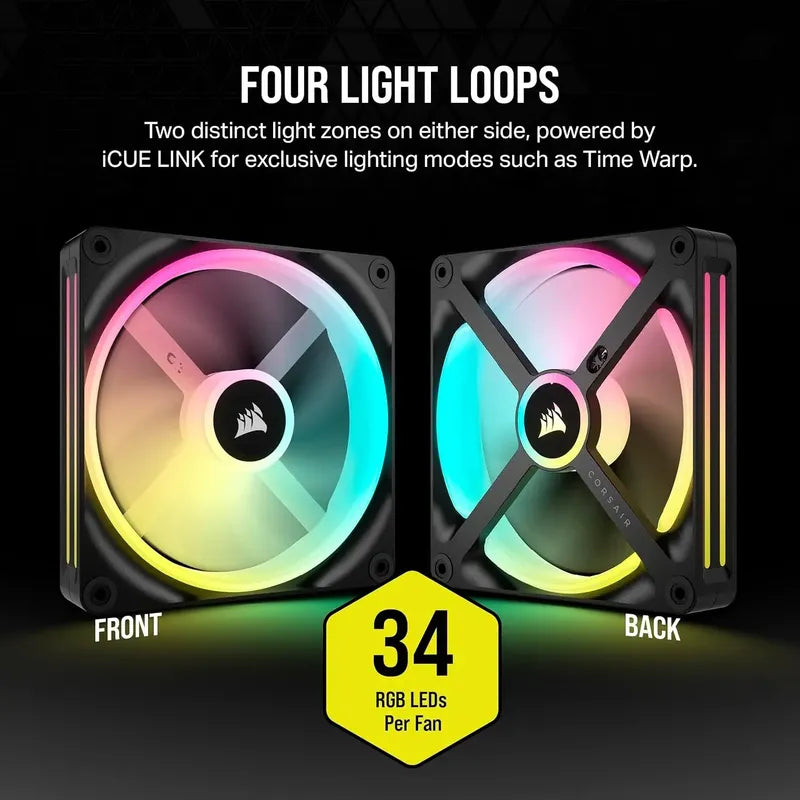 Corsair Icue Link Qx140 Rgb Expasion Kit Cupula Magnetica