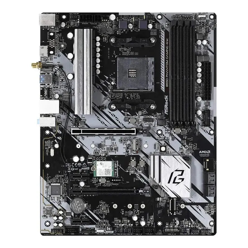 Tarjeta Madre Asrock B550 Phantom Gaming 4 Ac, 5000 Ready Negro