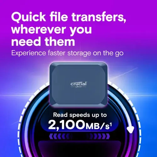 Disco Ssd Portatil Crucial X10 8tb Usb 3.2gen 2x2 2,100mb/s