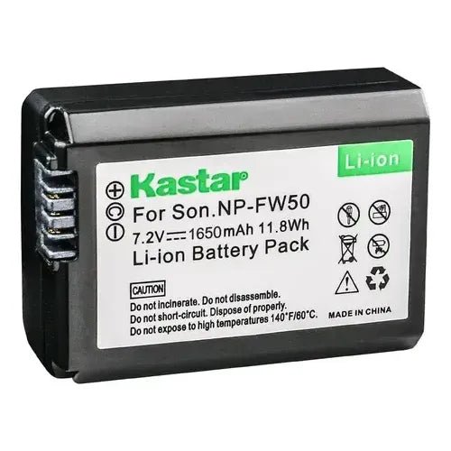Batería Kastar Np Fw50 Y Cargador Para Cámara Sony
