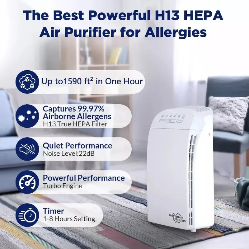 Purificador De Aire Inteligente Hepa Msa3s Silencioso Alexa