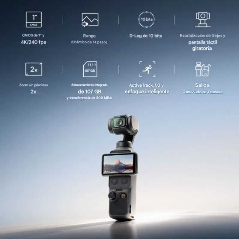 Camara Dji Osmo Pocket 4 Creator Combo Bcv Negro