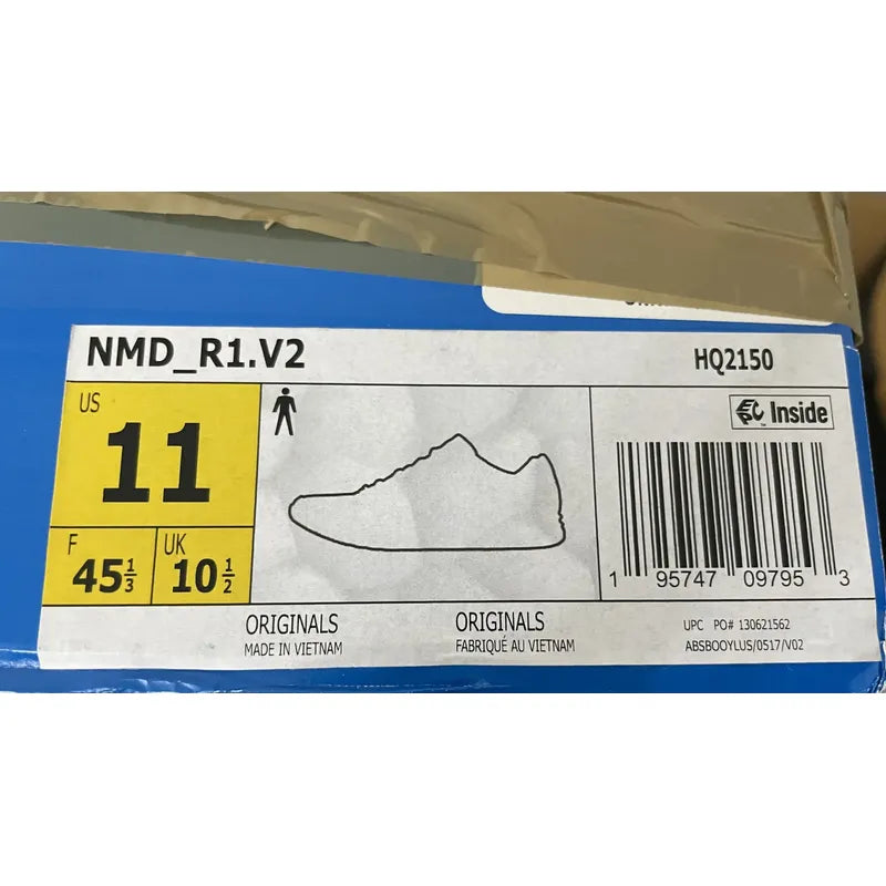 Zapatos adidas Nmd R1 V2 Hq2150 Original (talla 11) Bcv Marrón Claro Lisa 11
