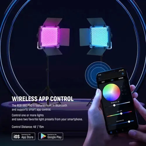 Kit De Luz Led Neewer Rgb 660 Pro Ii 50w Full Color