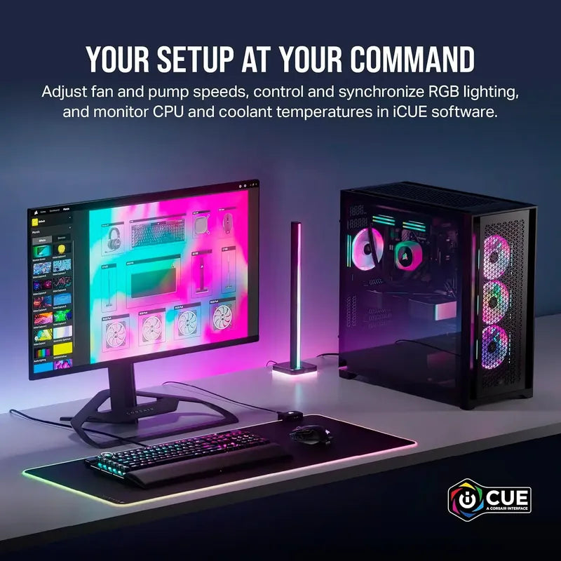 Corsair Icue Link Qx120 Rgb Magnetica Ventilador Cpu Gamer