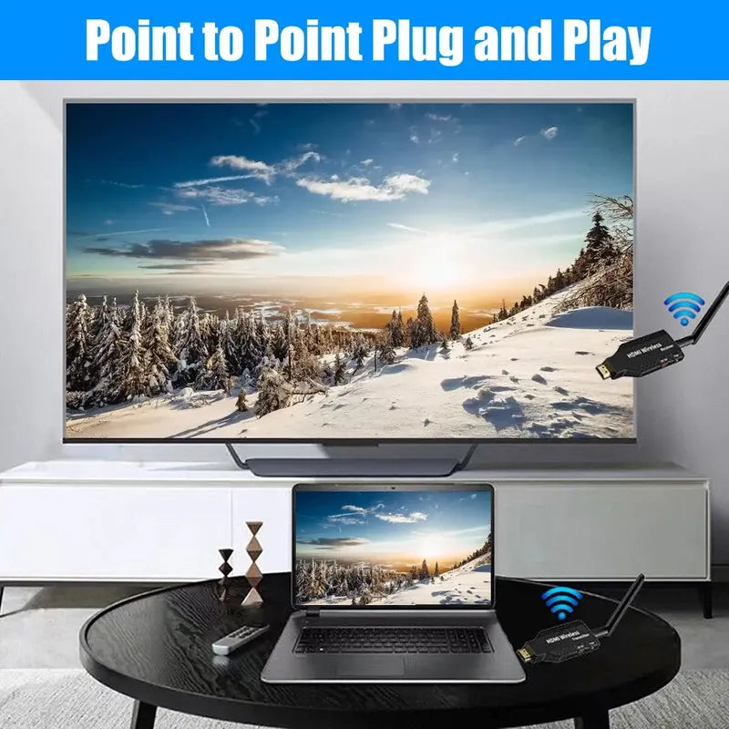 Wireless Hdmi 1080p 60hz Extender Hdtv Transmisor+ Receptor