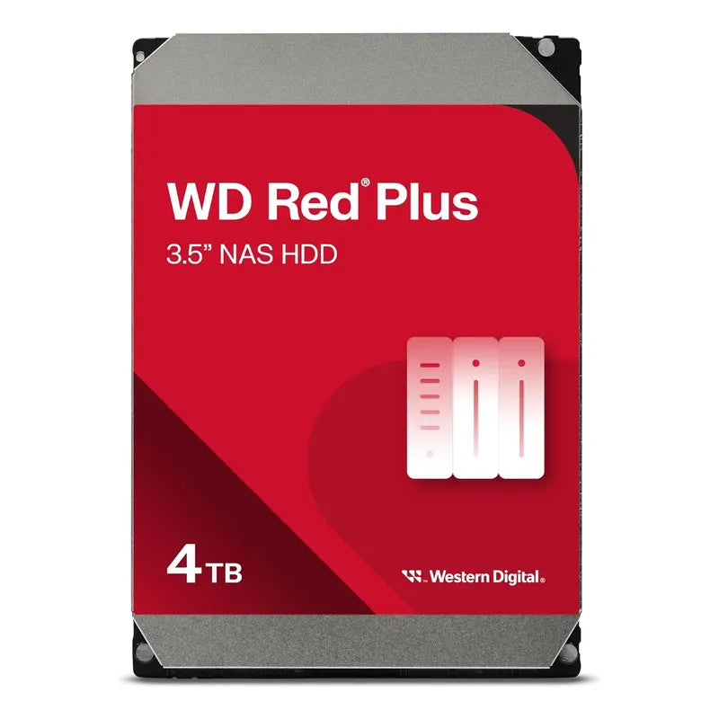 Disco Duro Hdd Wd Red Plus Nas 4tb 3,5 Rojo