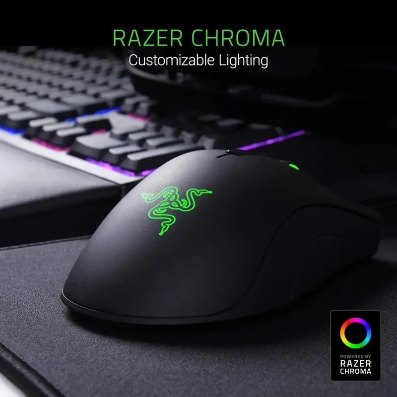Mouse Raton Razer Deathadder Elite 7 Botones 16000dpi Rgb Negro
