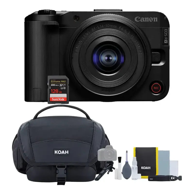 Camara Canon Eos R50 V+ 14-30 Mm F/4-6.3 + Bundle Pack Negro