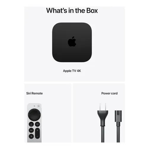 Apple Tv 4k 3rgen. (128gb), Wi-fi+ Ethernet, Chip Biónic A15 Negro Estándar