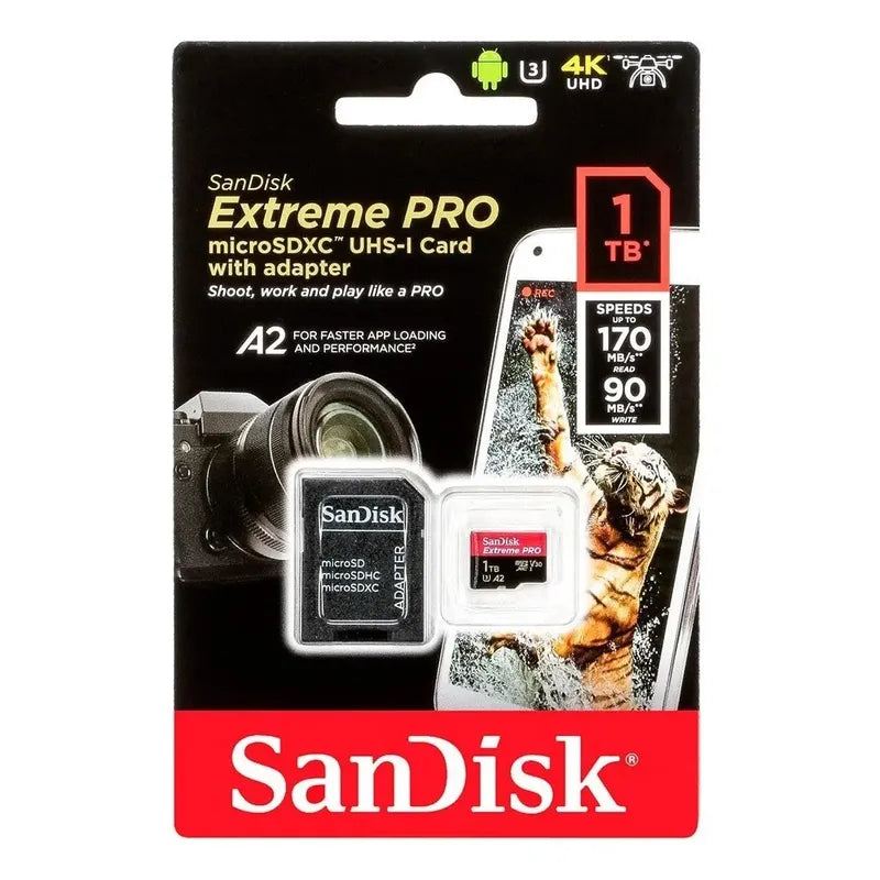 Memoria Micro Sd Sandisk Extreme Pro 4k 1tb 1000gb 170/90