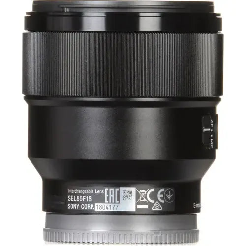 Lente Sony Fe 85mm F1.8 Fe Negro