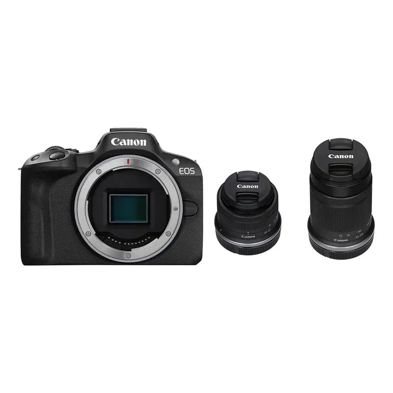 Canon Eos R50 Mirrorless+ 2 Lente Rf-s 18-45mm Y 55-210mm
