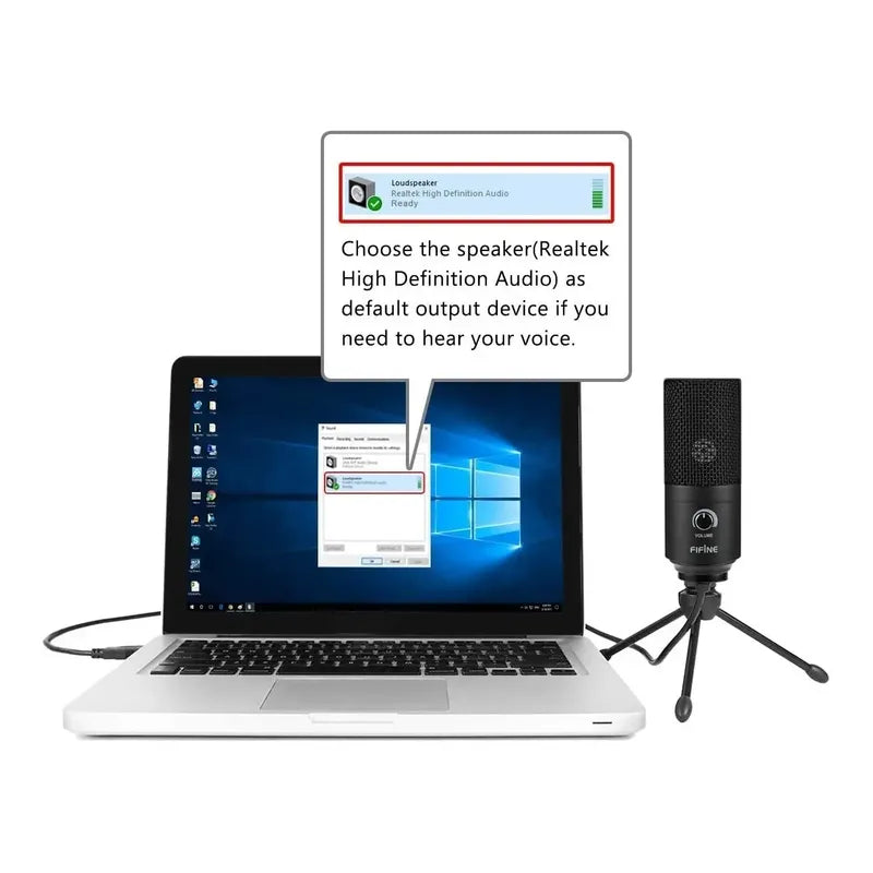 Micrófono Usb Fifine K669b Con Condensador De Metal