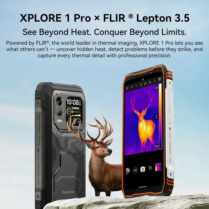 Smartphone Blackview Xplore 1 Pro Thermal Imaging 512gb 48gb Negro