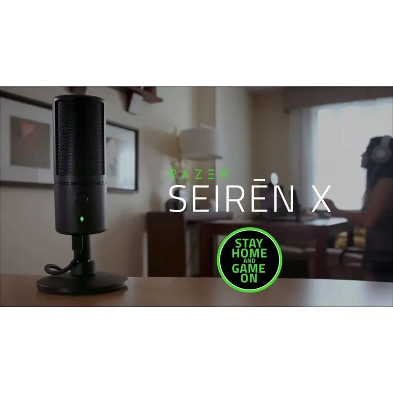Microfono Razer Seiren X Profesional Supercardiod Aluminio Neegro