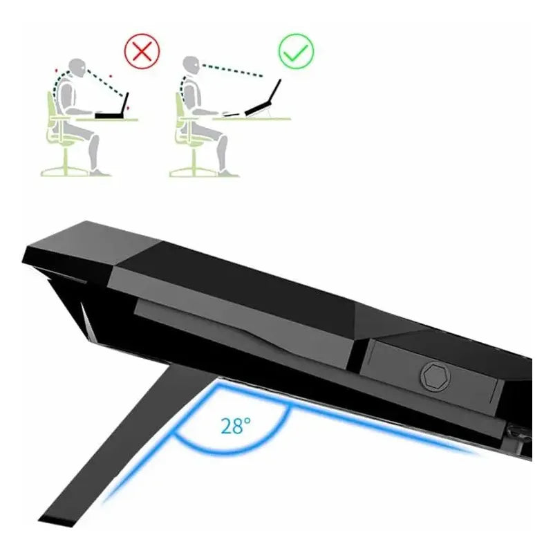 Base Ventilador 6 Fan Cooler Usb Laptop Ajustable 2600rpm