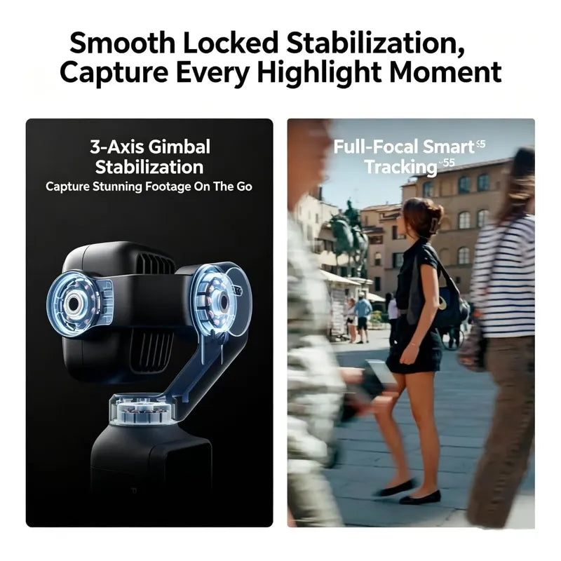 Camara Dji Osmo Pocket 4p Vlog Combo Bcv Negro