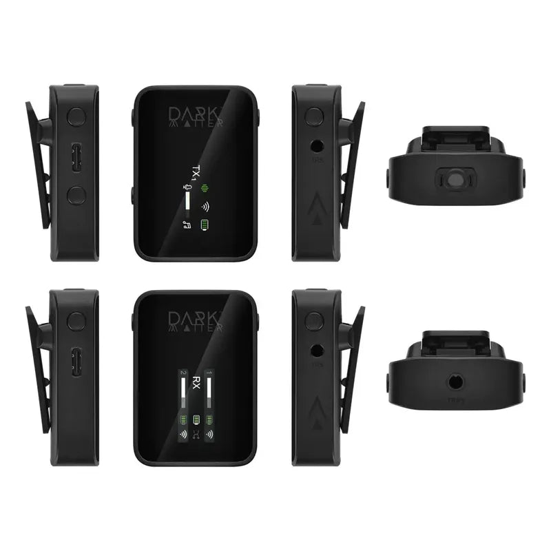 Micrófono Solapa Dark Matter Sentry Streaming De 2,4 Ghz Negro