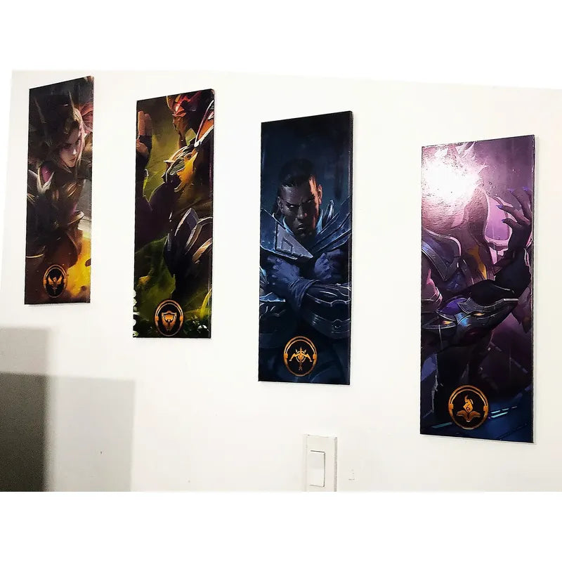 Poster League Of Legends Todos Los Campeones+ Obsequio Rp