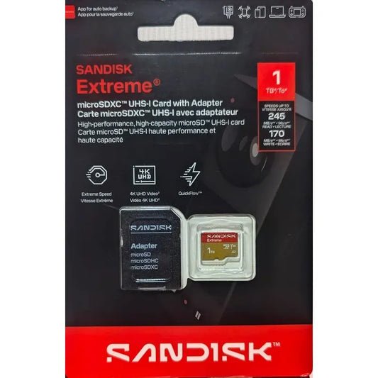 Microsd Sandisk  Extreme 1tb Uhs-i 4k Con Adaptador Sd