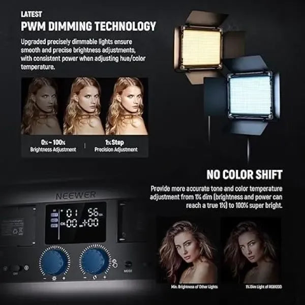 Panel De Luz De Video Led Neewer Rgb1200 Rgb Con Control App