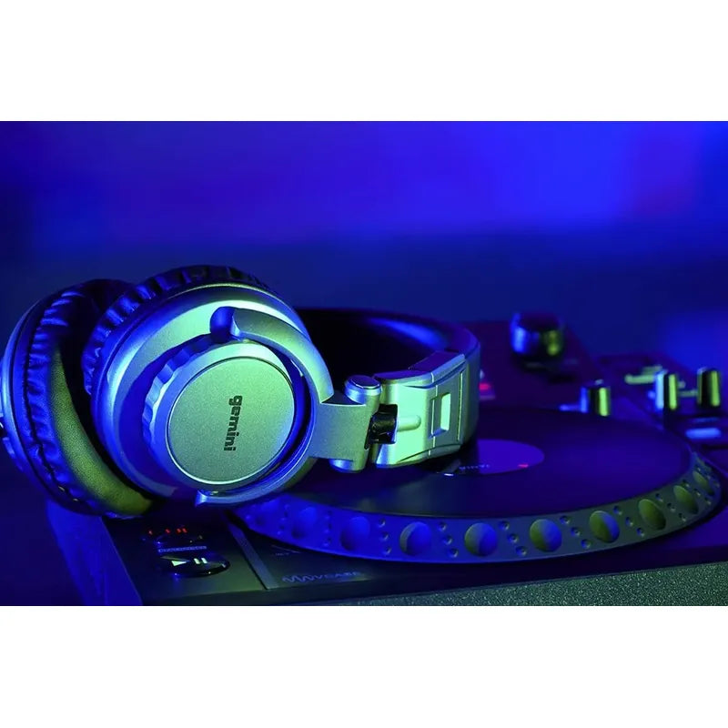 Audífonos Diadema Para Monitor De Dj Gemini Djx-500 Gris