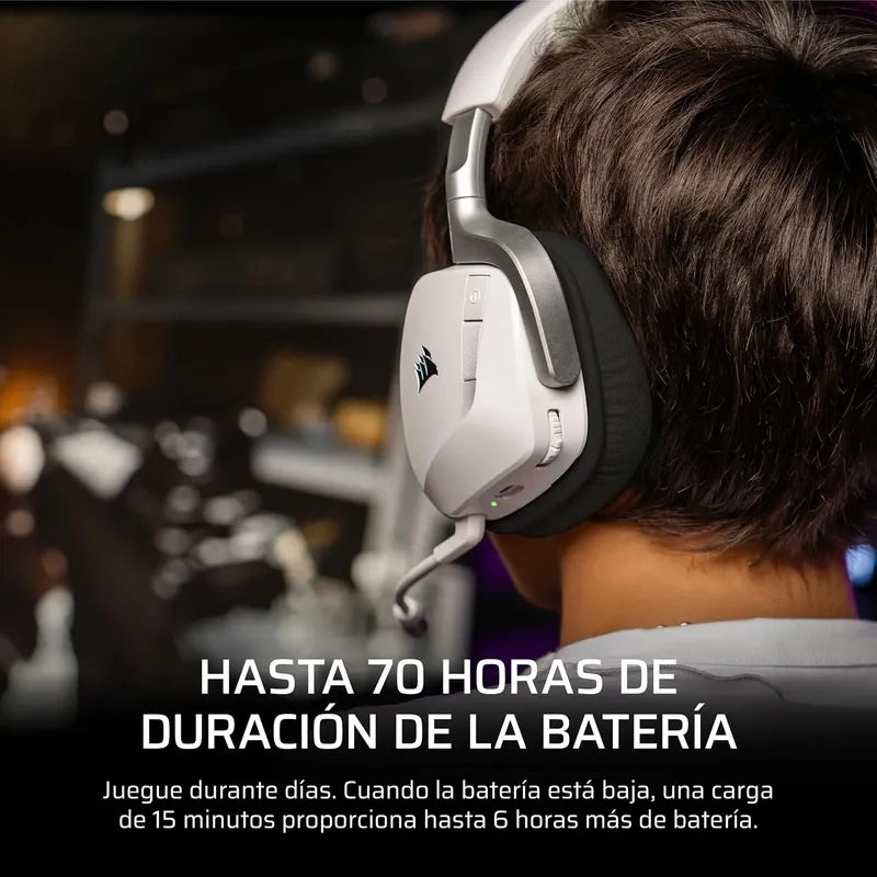 Audifonos Gaming Corsair Void Wireless V2 Varias Plataformas Blanco