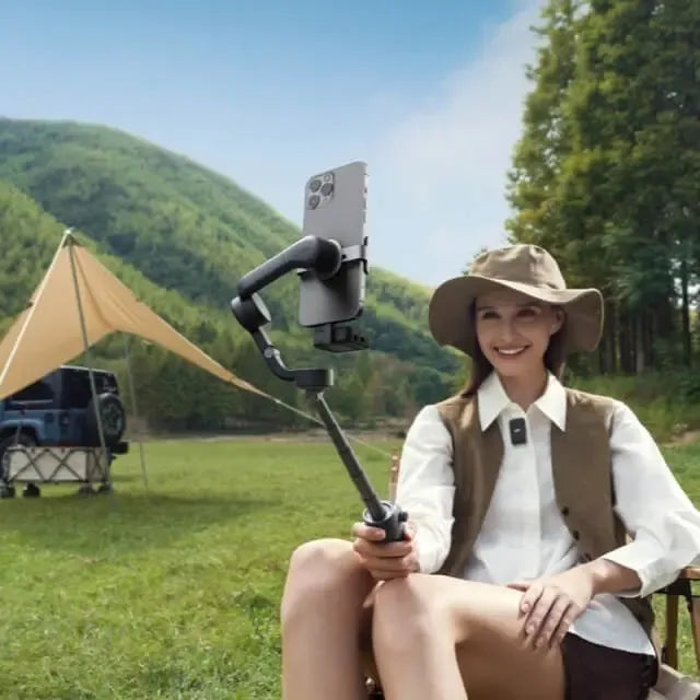Dji Osmo Mobile 6 Vlog Combo Gimbal+ Microfono 15 Hora, 250m