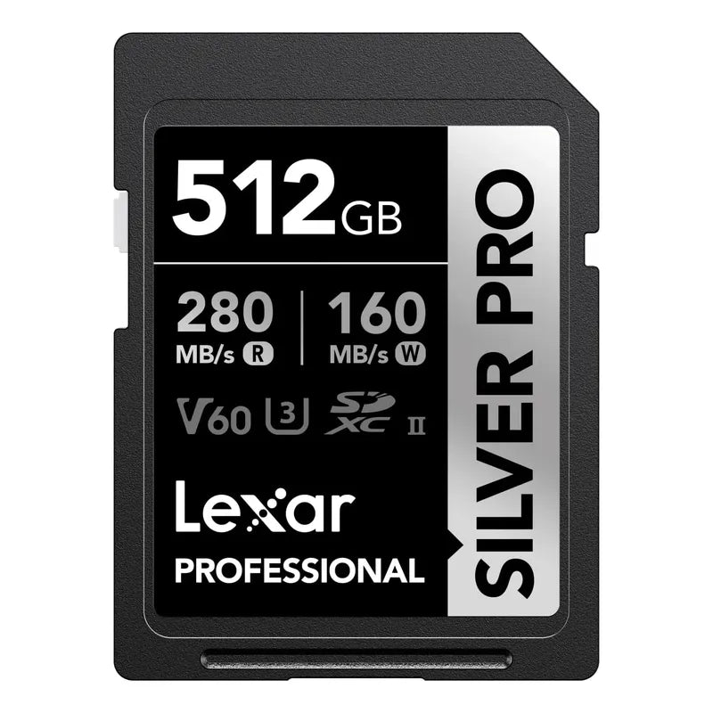 Memoria Lexar Silver Pro Sdxc Uhs-ii 512gb 280/160mb/s V60