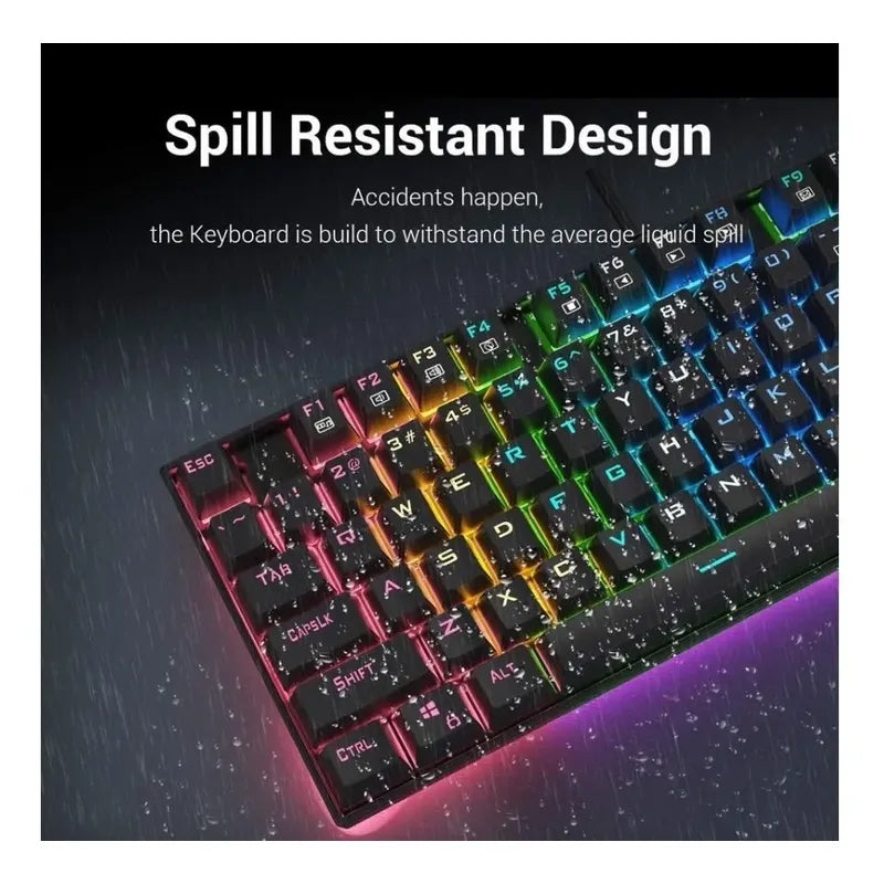 Teclado Mecanico Redragon K552 Gaming 60% Outemu Blue Rgb Negro